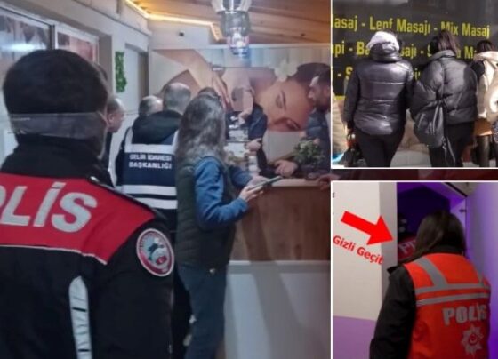 Özel geçitli VIP odalar! Masaj salonlarına fuhuş baskını, 34 kadın kurtarıldı